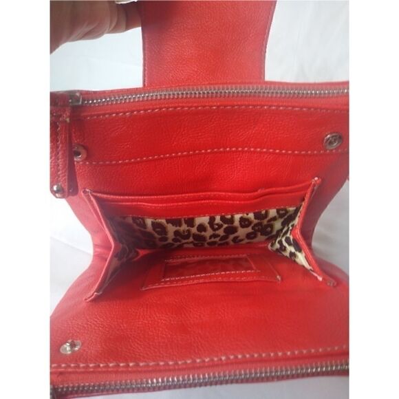 Nine West Bright Red Faux Leather Crossbody - Picture 5 of 11
